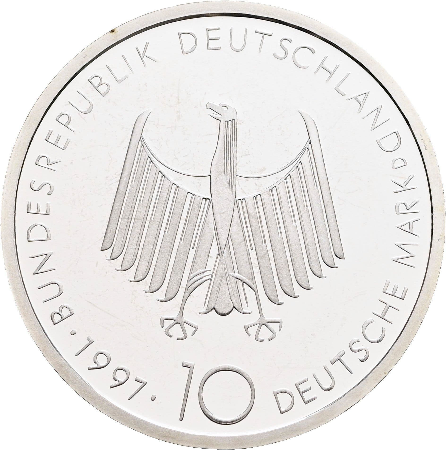 10 Deutsche Mark 1997 D – Rückseite