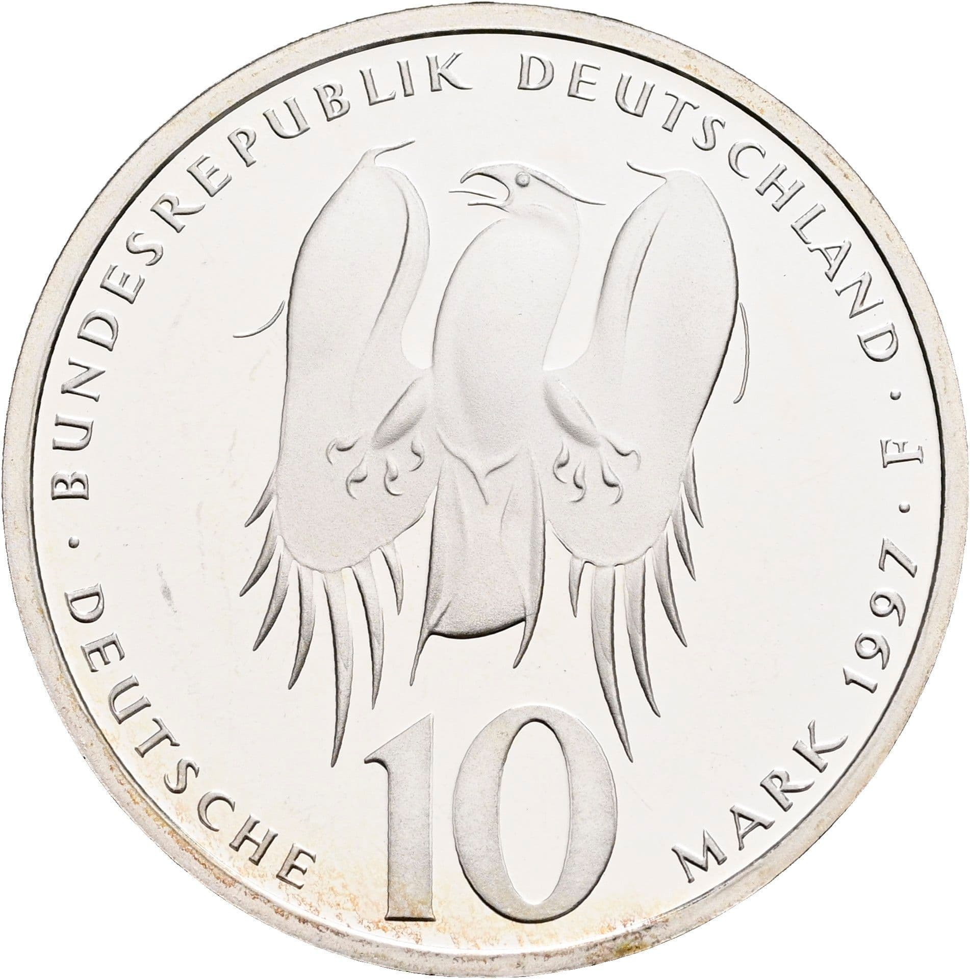 10 Deutsche Mark 1997 F – Rückseite