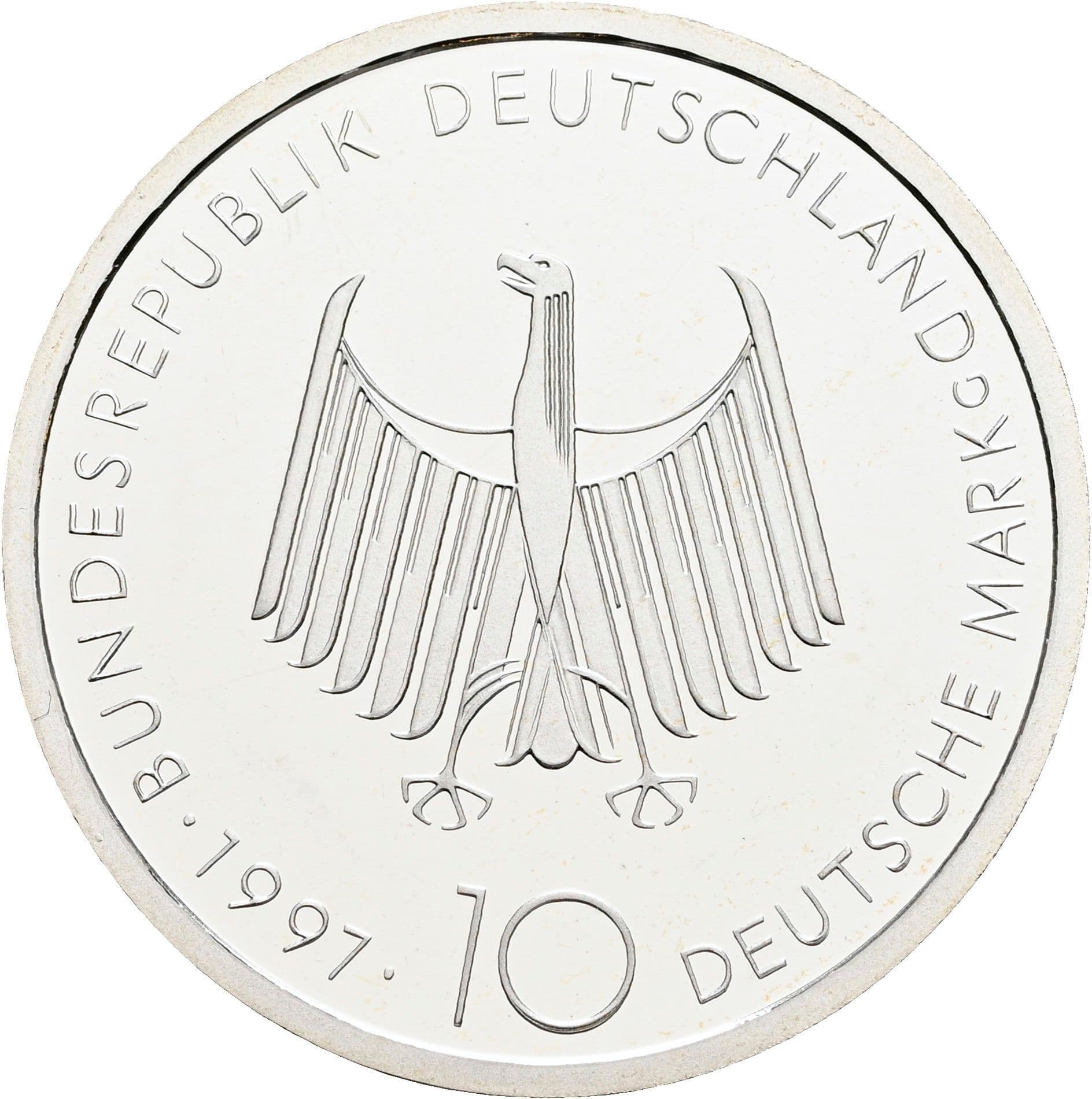10 Deutsche Mark 1997 G – Rückseite