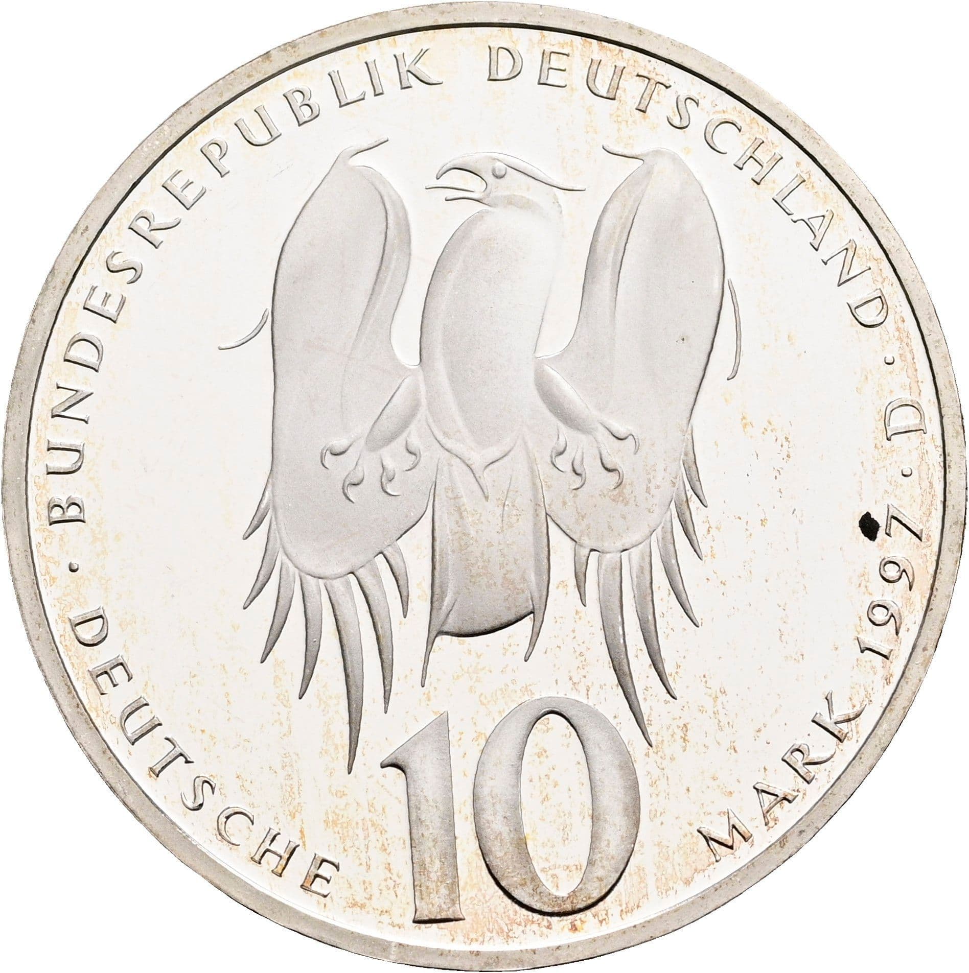 10 Deutsche Mark 1997 D – Rückseite