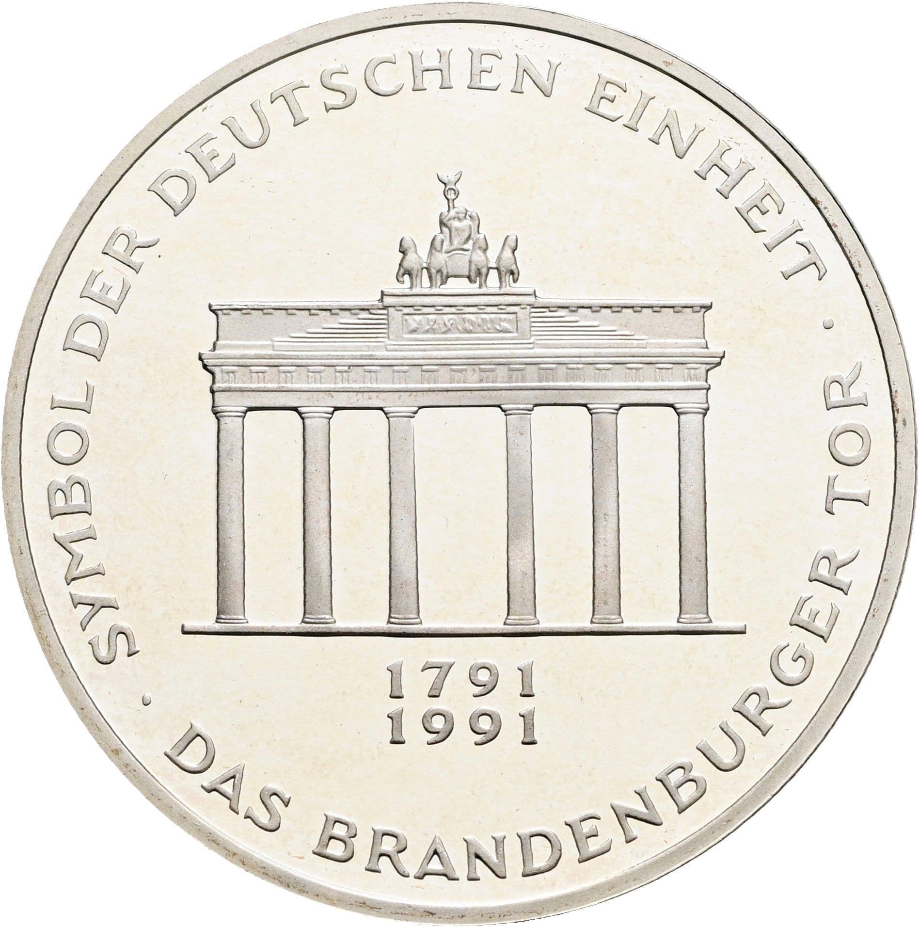 10 Deutsche Mark 1991 A – Vorderseite