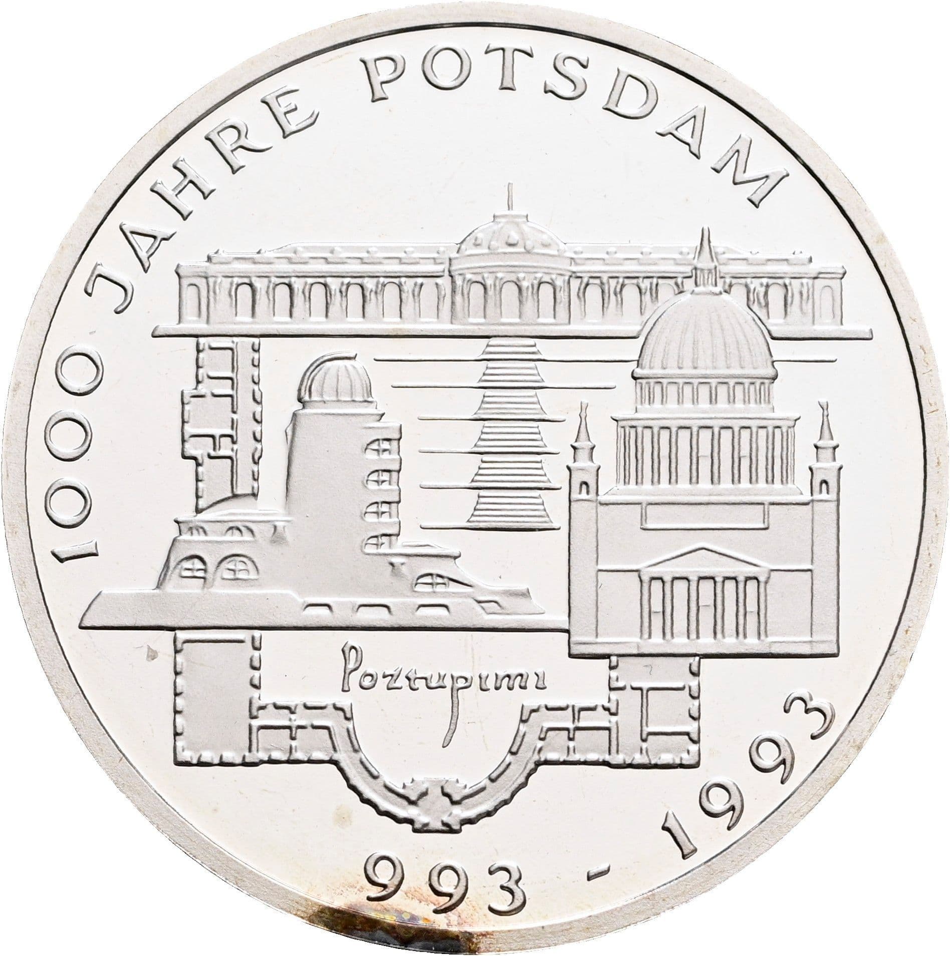 10 Deutsche Mark 1993 F – Vorderseite