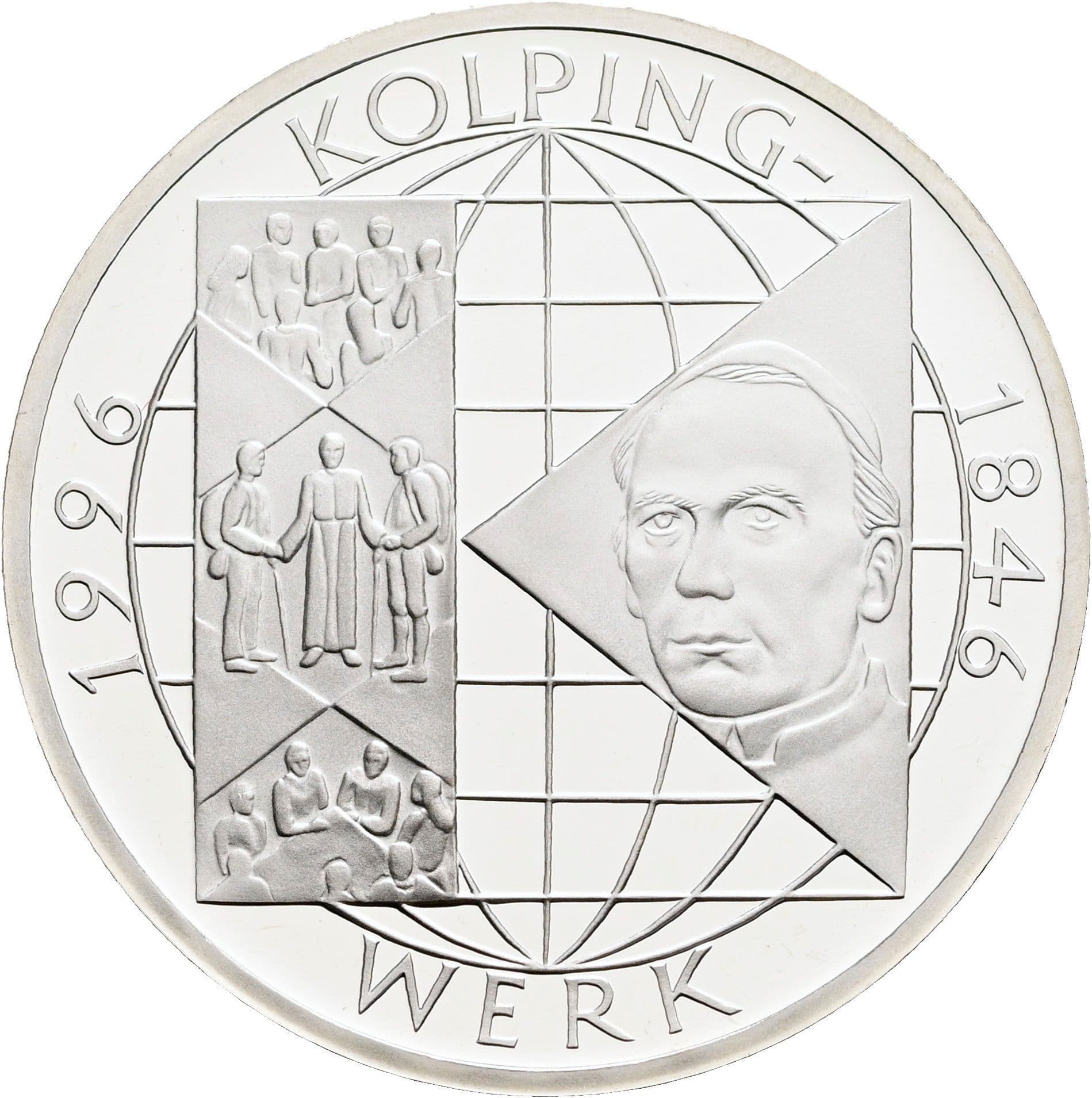 10 Deutsche Mark 1996 A – Vorderseite