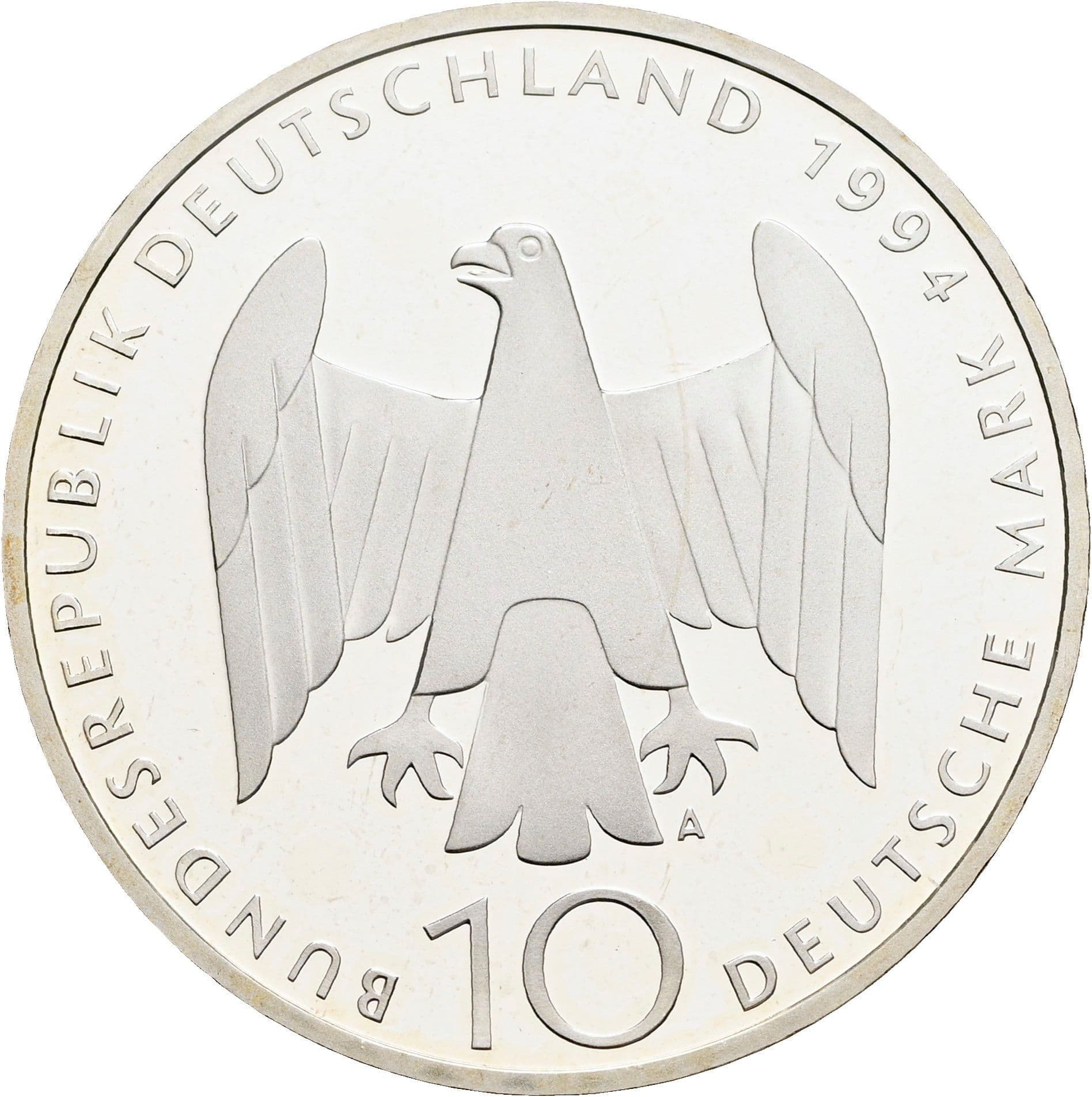 10 Deutsche Mark 1994 A – Rückseite