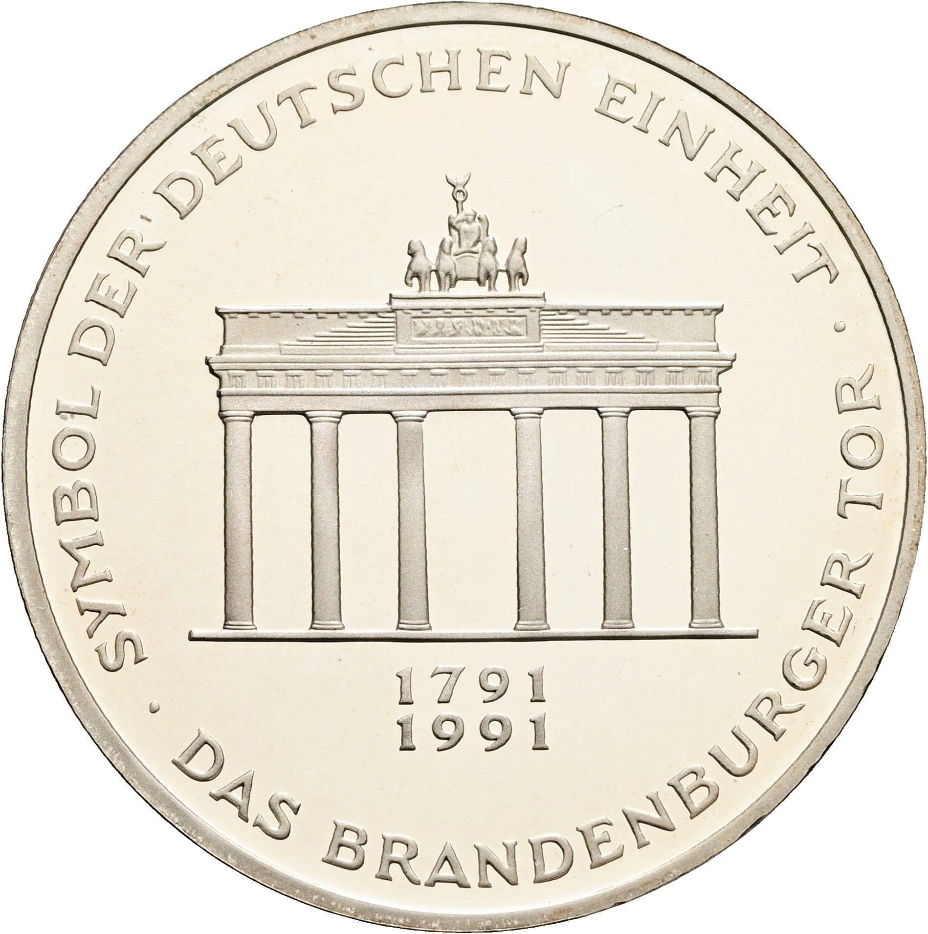 10 Deutsche Mark 1991 A – Vorderseite