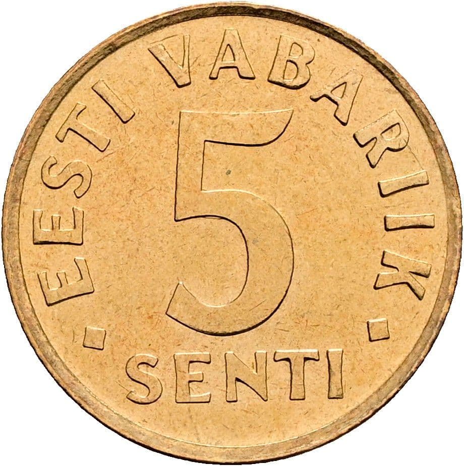 5 Senti 1991 – Vorderseite