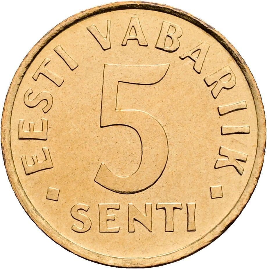 5 Senti 1991 – Vorderseite