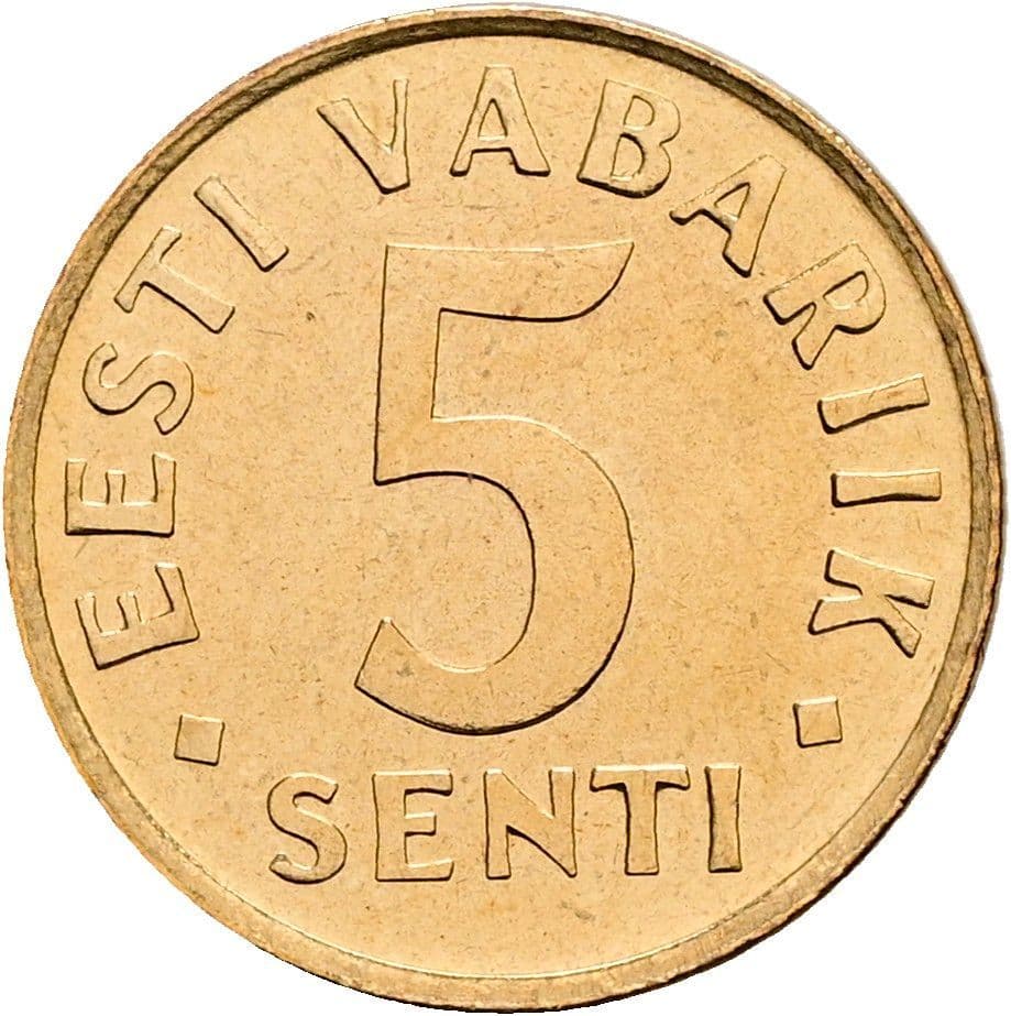5 Senti 1991 – Vorderseite