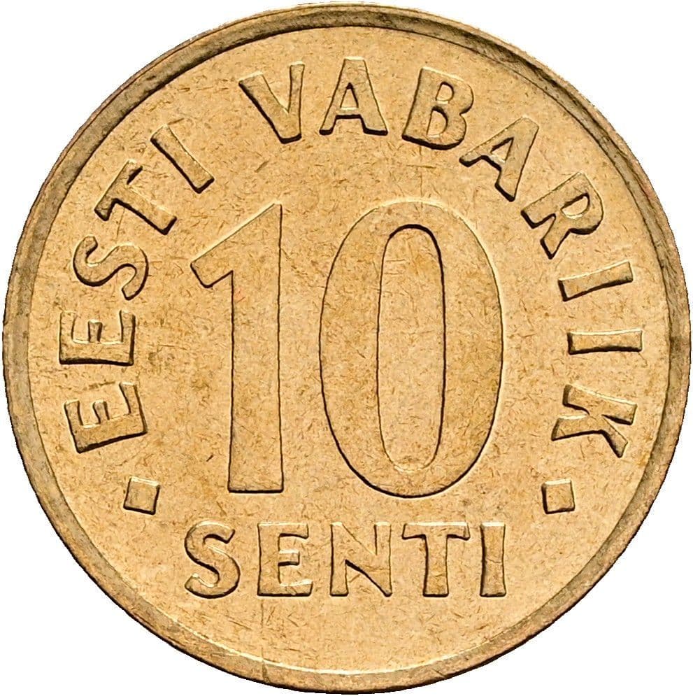 10 Senti 1992 – Vorderseite