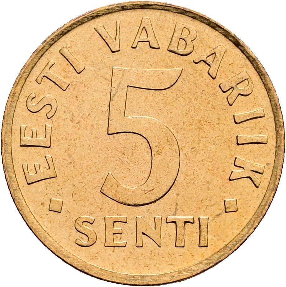 5 Senti 1991 – Vorderseite