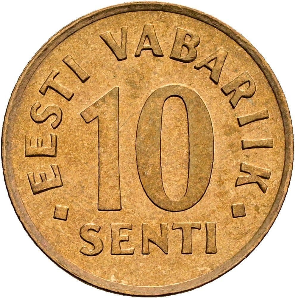 10 Senti 1992 – Vorderseite