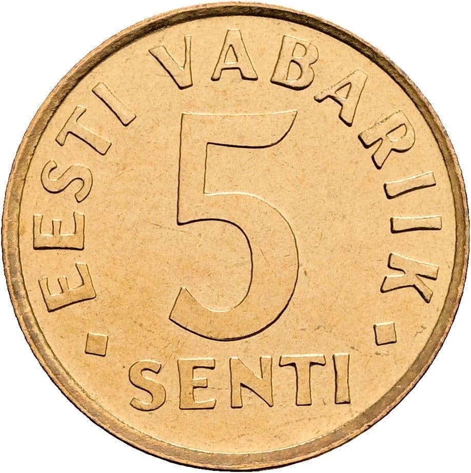 5 Senti 1991 – Vorderseite