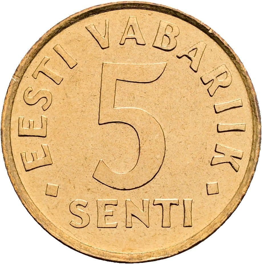 5 Senti 1991 – Vorderseite