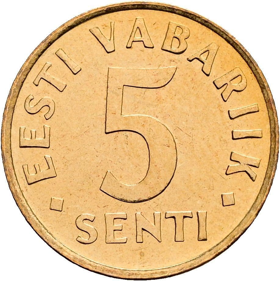 5 Senti 1991 – Vorderseite
