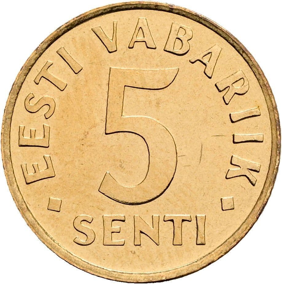 5 Senti 1991 – Vorderseite