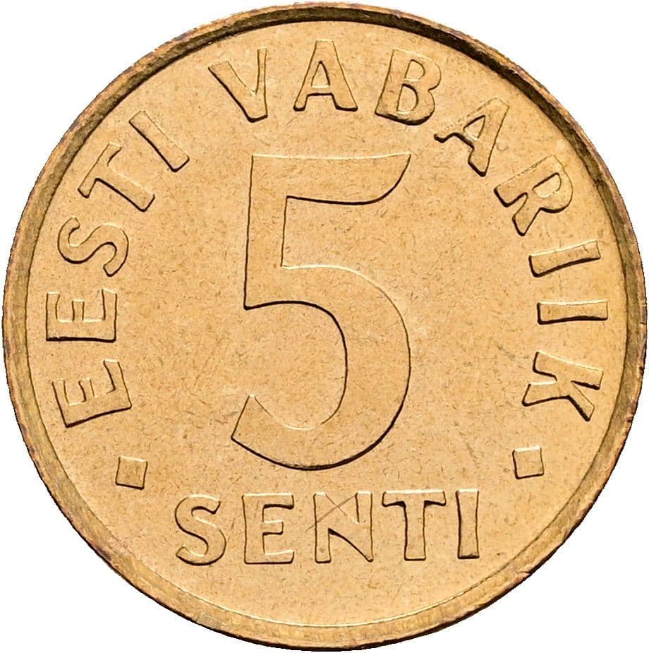 5 Senti 1991 – Vorderseite