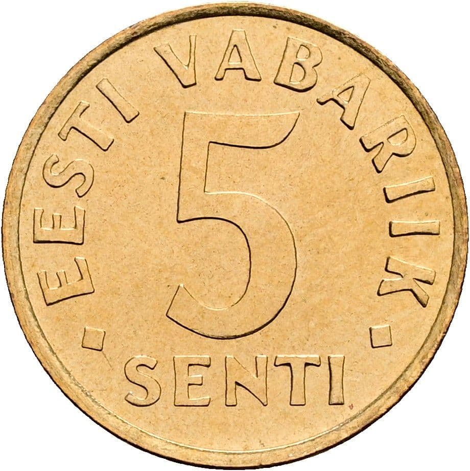 5 Senti 1991 – Vorderseite