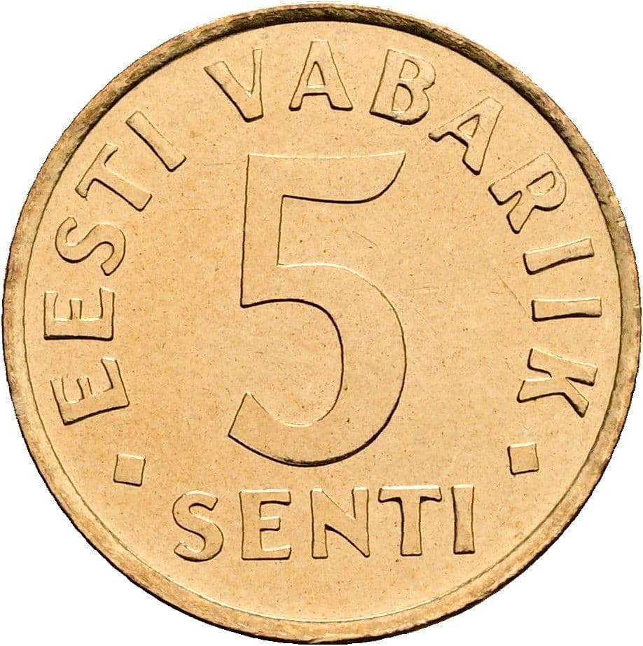 5 Senti 1991 – Vorderseite