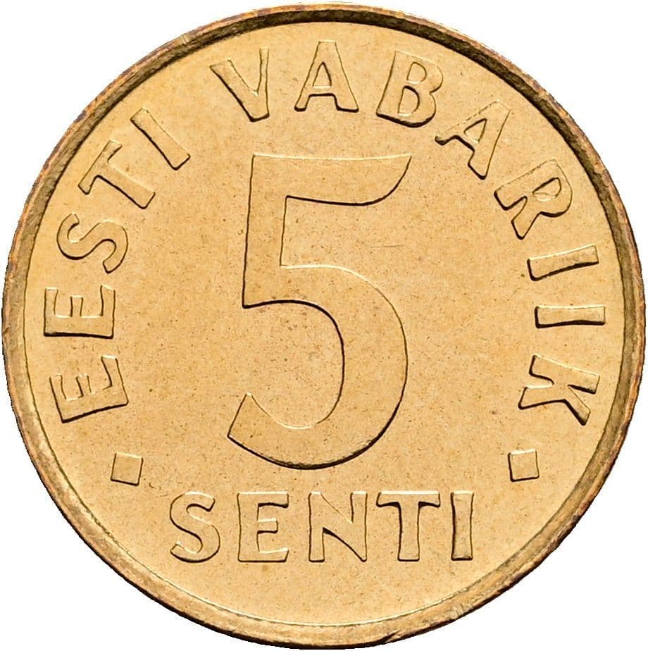 5 Senti 1991 – Vorderseite
