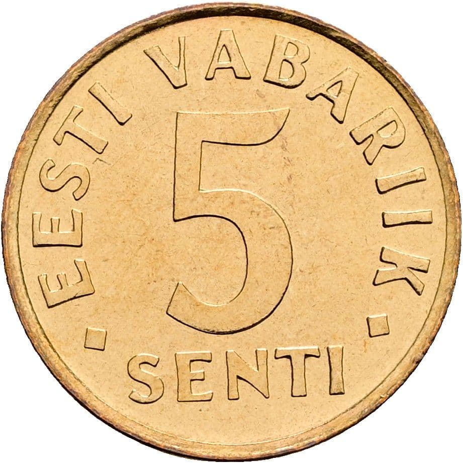 5 Senti 1991 – Vorderseite