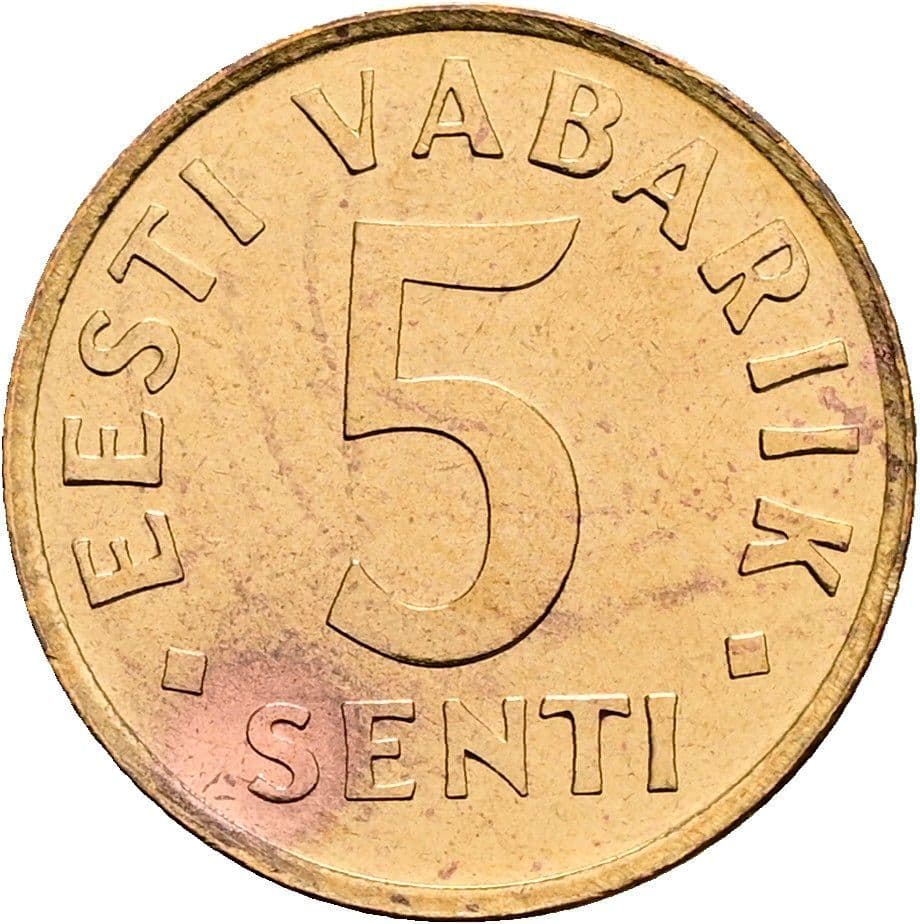 5 Senti 1991 – Vorderseite