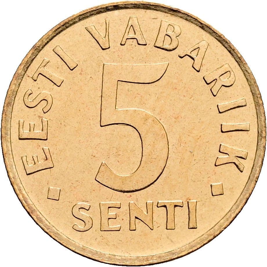 5 Senti 1991 – Vorderseite