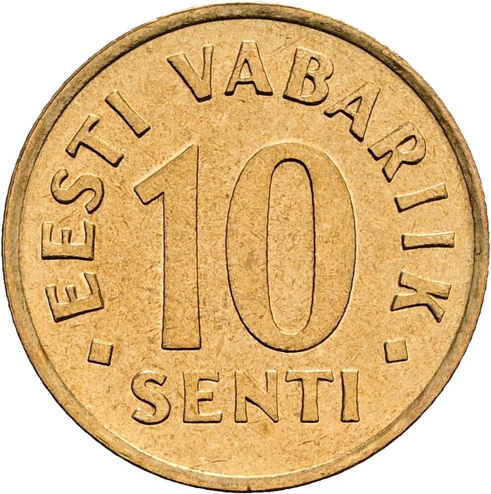 10 Senti 1992 – Vorderseite