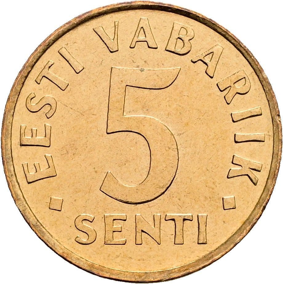 5 Senti 1991 – Vorderseite