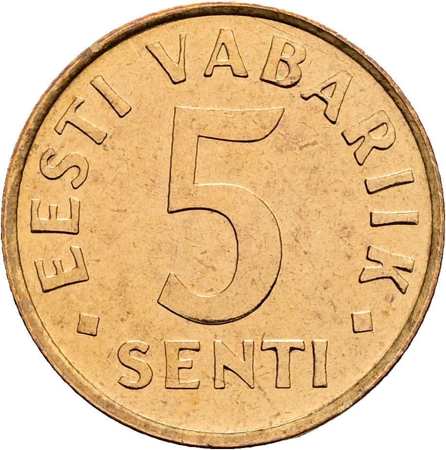 5 Senti 1991 – Vorderseite