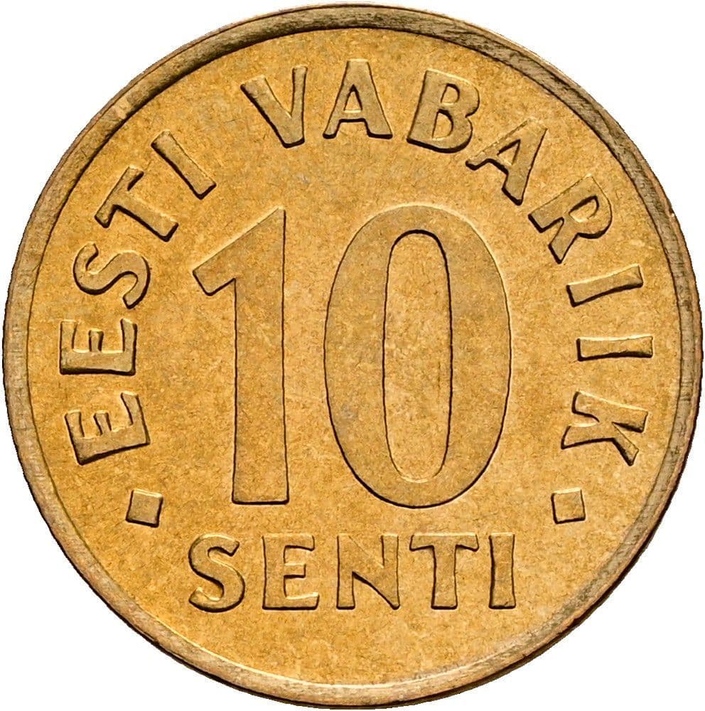 10 Senti 1992 – Vorderseite