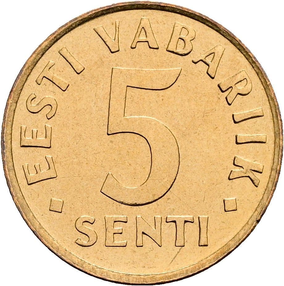 5 Senti 1991 – Vorderseite