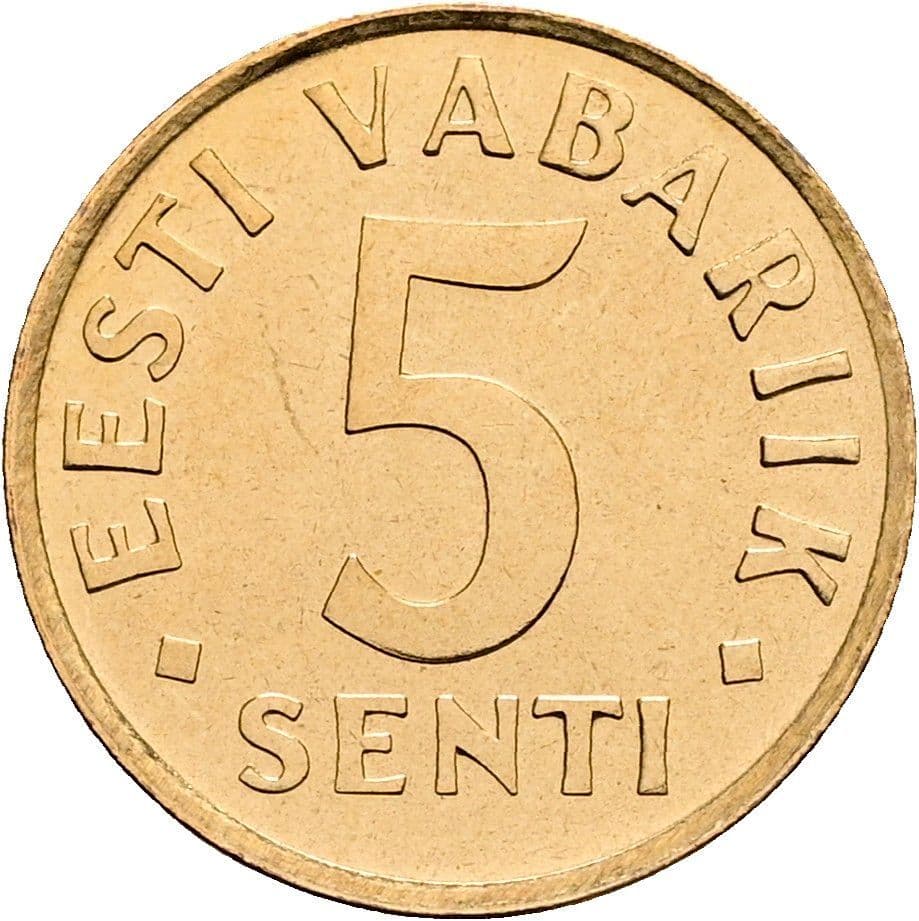5 Senti 1991 – Vorderseite