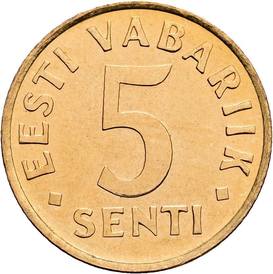 5 Senti 1991 – Vorderseite