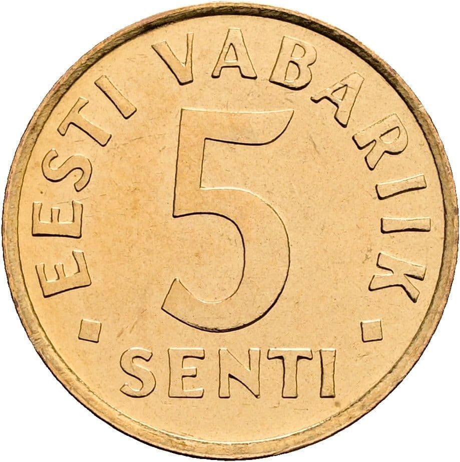 5 Senti 1991 – Vorderseite