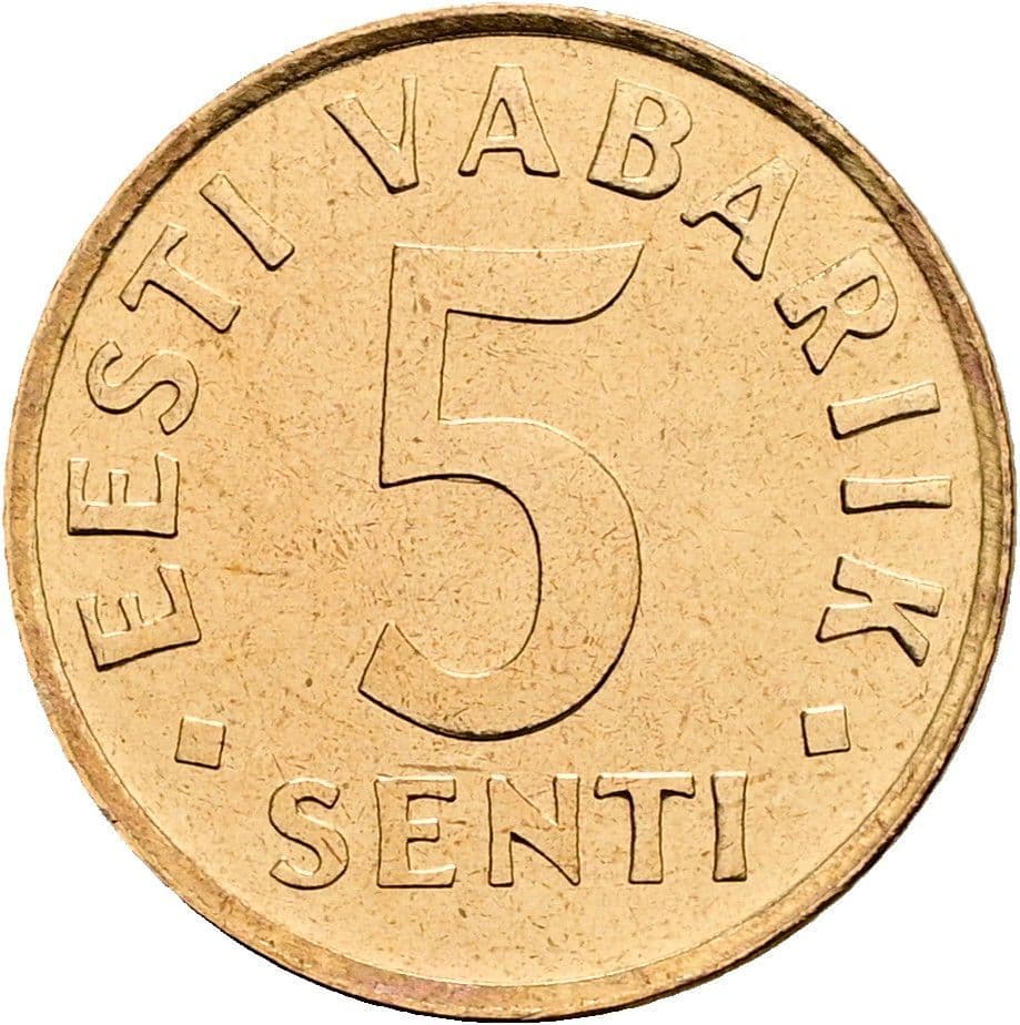 5 Senti 1991 – Vorderseite