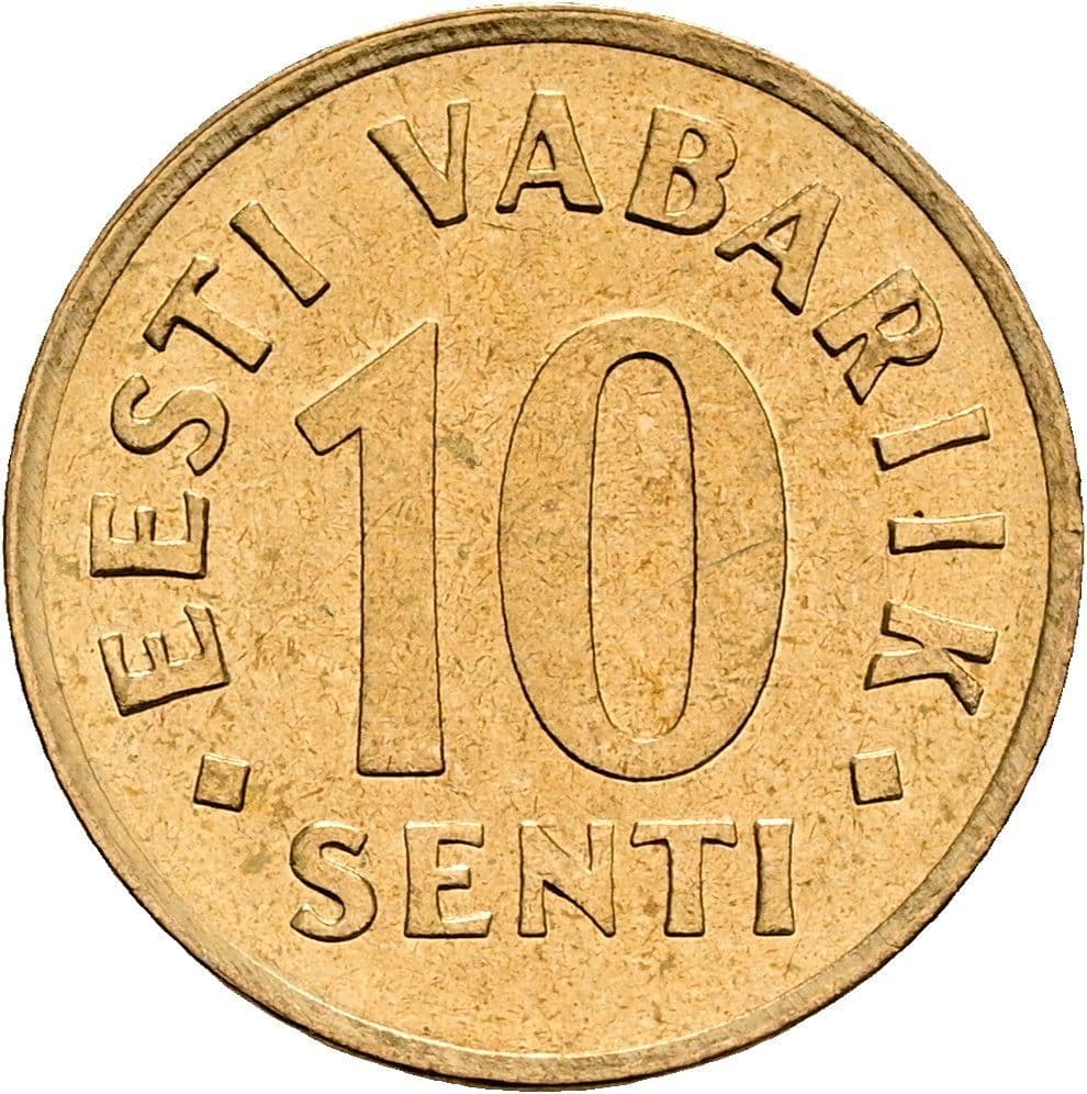 10 Senti 1992 – Vorderseite