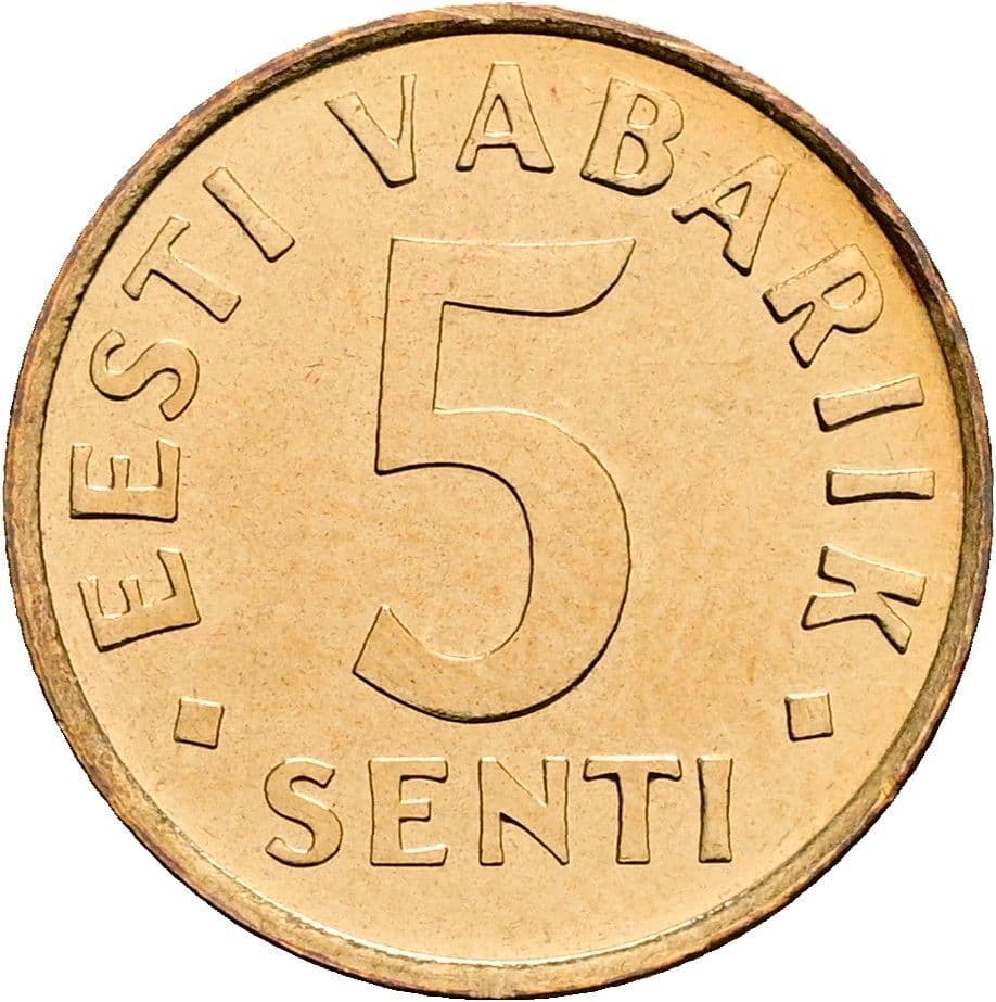5 Senti 1991 – Vorderseite