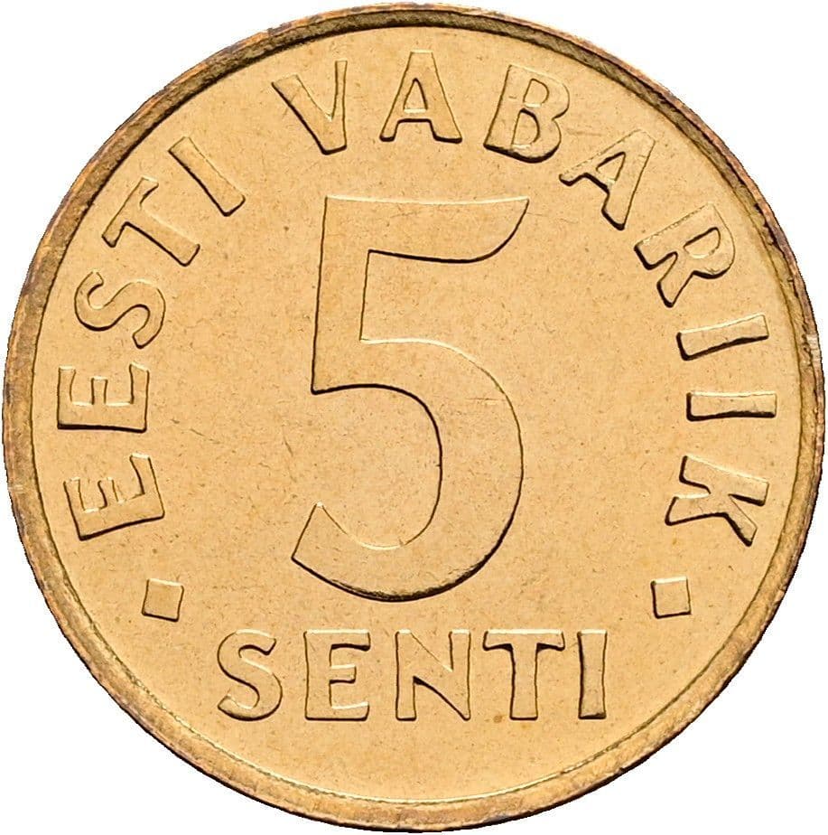 5 Senti 1991 – Vorderseite