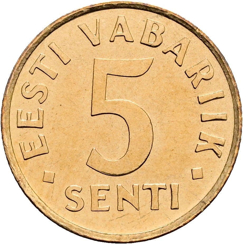 5 Senti 1991 – Vorderseite