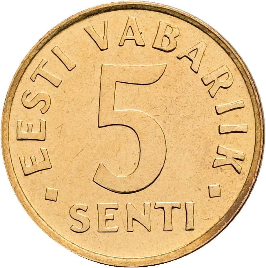 5 Senti 1991 – Vorderseite