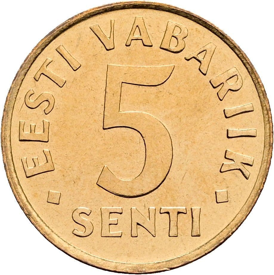 5 Senti 1991 – Vorderseite