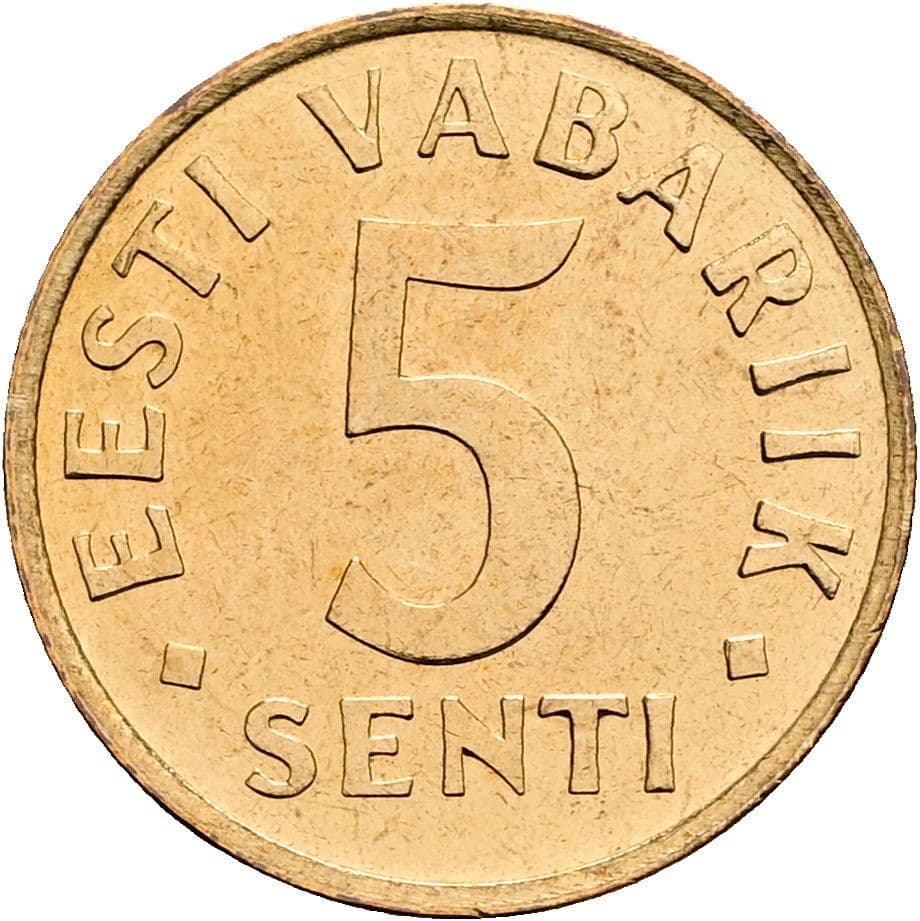 5 Senti 1991 – Vorderseite