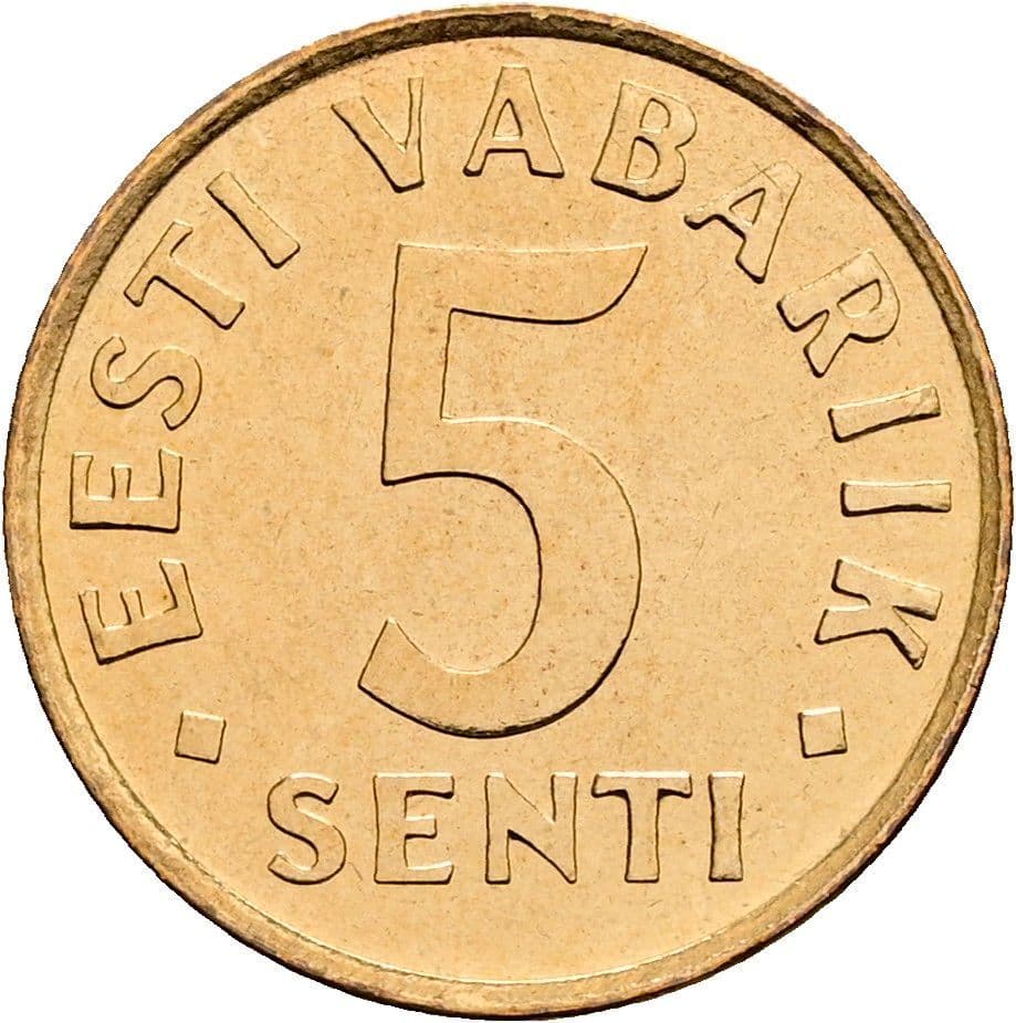 5 Senti 1991 – Vorderseite
