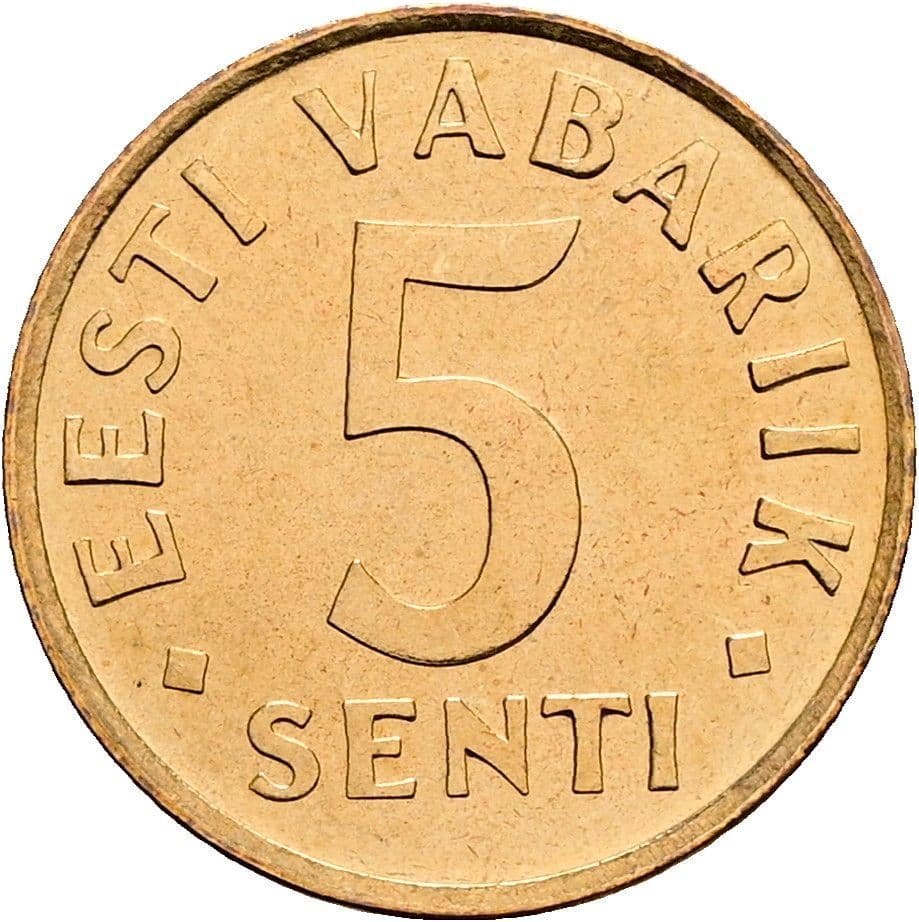 5 Senti 1991 – Vorderseite