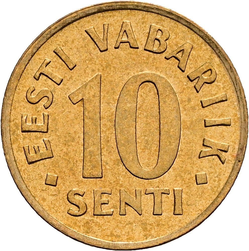 10 Senti 1992 – Vorderseite