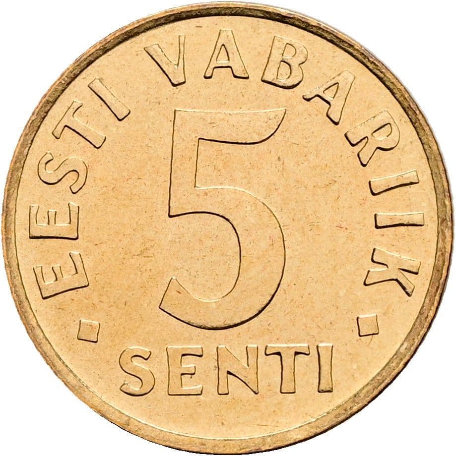 5 Senti 1991 – Vorderseite