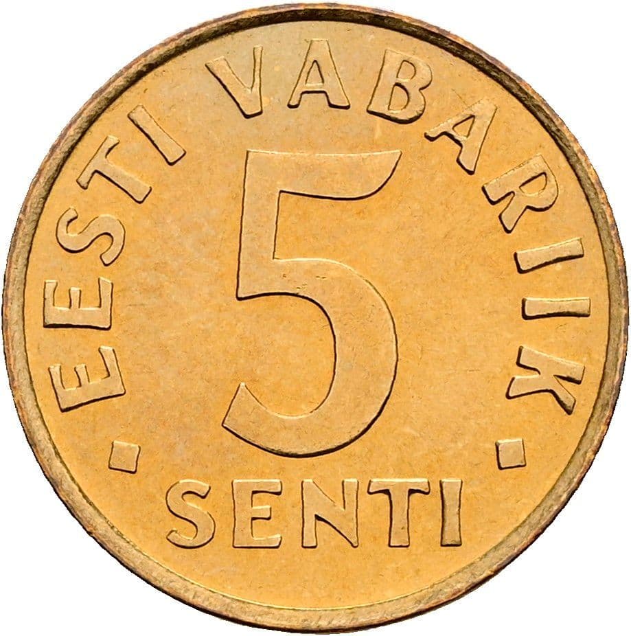 5 Senti 1991 – Vorderseite