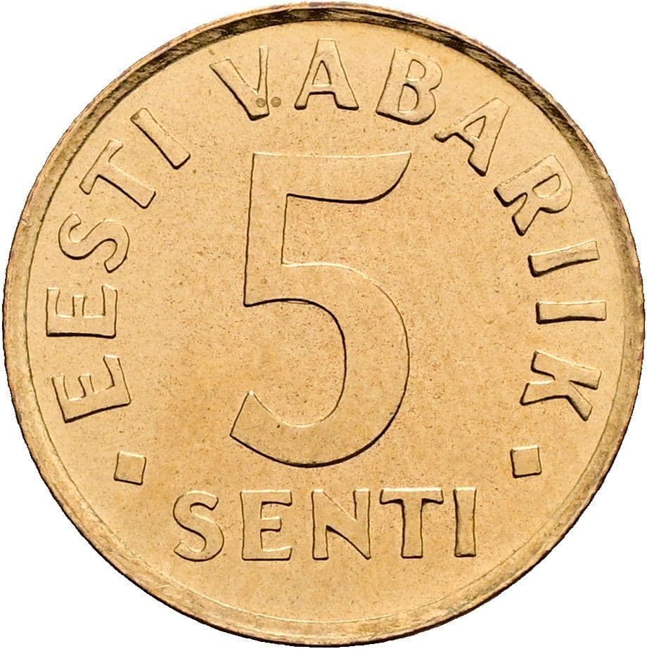 5 Senti 1991 – Vorderseite