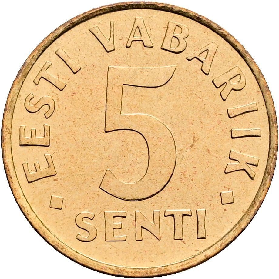 5 Senti 1991 – Vorderseite