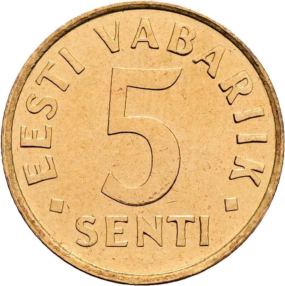 5 Senti 1991 – Vorderseite